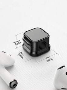 5/2/1pc Magnetic Cable Organizer - Black & White Cable Clips, Compact & Durable, Suitable For Desk/Wall Mount, Can Store Phone Cables, Chargers, Ideal For Tech Enthusiasts & Students, Includes Holder & Clips, No Drilling Needed, Universal Fit - Multicolor - View 3