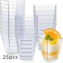 10/2pcs 5oz Reusable Dessert Cups, With And Without Lids To Choose From - Multi-Purpose Transparent Party Cups, Suitable For Banana Pudding, Yogurt Party, Mousse Cake And Ice Cream - Durable And Stackable, Suitable For Birthday, Wedding, Party Supplies, Wedding Tableware - Holiday Food Preparation Containers, Stackable Design, Lightweight Material, Event Planner - Clear - View 6