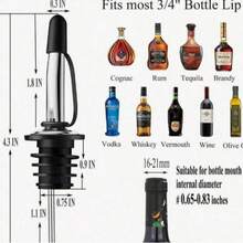 2pcs Stainless Steel Liquor Pourers, Silver Olive Oil Pour Spouts For Restaurant, Cafe And Bar, Durable Bartending Tool For Controlled Pouring - Multicolor - View 6