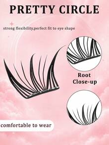 10-Row Glue-Free Reusable Segmented False Eyelashes, Large Volume, Beginner-Friendly, Easy To Apply, Natural And Lightweight, Comfortable For Daily Wear, Soft Natural Eye Makeup Effect - C - View 7