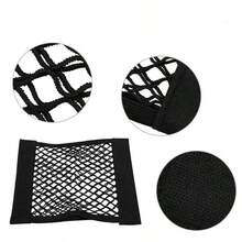 1 buah Jaring Kargo Mesh untuk Penyimpanan Mobil, Tas Organizer Dinding Jaring Elastis, untuk Rak Penyimpanan Bagasi, untuk Pengorganisasian Kabinet - Jaring penegang - View 4