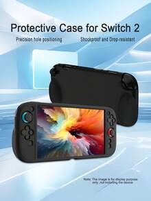 Compatible With Switch 2, Anti-Drop Protective Case, Anti-Slip, Anti-Sweat, Anti-Scratch, Enhances Gaming Operation Feel And Experience - View 2