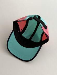 Unisex Colorblock Patchwork Flat Bill Snapback Hat, Streetwear Hip Hop Cap, Quick Dry Breathable Baseball Cap For Outdoor Sports, Summer Sun Protection,Beach,Travel - Multicolor - View 8