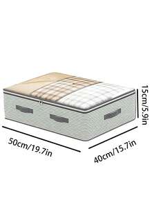 Transparent Large Capacity Storage Bag With Flip Lid And Handle, Portable Hand-Carry Design, Fits Under Bed Or On Top Of Wardrobe To Increase Storage Space; Suitable For Storing Clothes, Apparel, Quilts And Bedding; Storage Room Organization And Clothing Storage Box, Essential For Home, Travel And Dormitory - Multicolor - View 9
