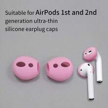 4 buah Penutup Earbud Silikon Ultra Tipis Anti-Selip + 1 buah Sikat Pembersih Pena yang Kompatibel dengan Earbud Apple Generasi ke-1/ke-2, Kit Pembersih Multifungsi - MultiWarna - View 8