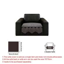 SANMOSPIN 1pc Solid Color Chenille Shaped Sofa Cover, Bowknot Decor Sofa Cushion, All-Season Sofa Cover, Pet-Friendly Sofa Protector, Machine Washable, Hand Washable, Bedroom, Office, Living Room Furniture Protection Pad - Home Decor Sofa Cover - Dark Grey - View 12