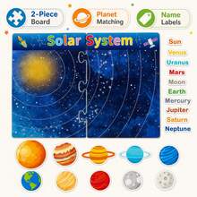 hoojojo 1 Set Colorful Solar System Felt Learning Prop,STEM Planet Matching Educational Activity, Teacher Teaching Aid For Classroom Learning And Homeschool - Multicolor - View 9