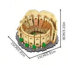 1550pcs Ancient Roman Architecture Building Blocks Eternal City Set - Explore World Wonders, Perfect Choice For Collectors And Holiday Gifts - 1550pcs Ancient Roman Architecture - View 10
