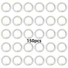 10/20/30pcs Flat Trigger Spring Buckle Rings, Metal Key Rings, Round Buckle Rings, Suitable For Keychains, Bags, Wallets - Keychain Hook Replacement Key Rings DIY Handmade - 20mm - View 27