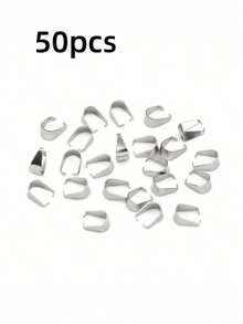200/88pcs Stainless Steel Lobster Clasp Hook Pendant Connectors, Suitable For DIY Necklace, Bracelet, Earring Connector Clasp Bracelet - DIY - View 22