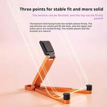 2pcs Foldable Mini Keychain Phone Stand, Spring Hook Portable Travel Phone Holder, Compatible With IPhone And All Smartphones Under 8 Inches (Plastic Material) - A - View 2