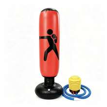 Adult Thickened Inflatable Boxing Punching Bag Tumbler Sandbag, Home Stress Relief Fitness Training Punching Bag With Air Pump - Multicolor - View 6