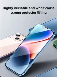 5pcs Tempered Glass Screen Protector Compatible With Apple 14 Plus/13 PM/12 PM/12 Mini/12 Pro/12/11/11 Pro/11 PM/X/XS/XS Max/XR/7/8 Plus/6/6s Plus, High Definition High Transparency, Anti-Shatter, Anti-Scratch, Anti-Fingerprint, Easy Installation, Compatible With Phone Cases - Clear - View 9