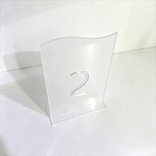 Números de mesa para boda, letreros de mesa únicos con arco inclinado, números de mesa elegantes y modernos en color plata, letreros de boda, decoración de boda - Mate + número - Ver 3