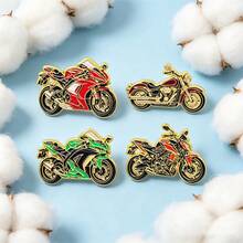 Cool Motorcycle Enamel Pins Lapel Brooch Badges, Biker Decorative Pins For Jacket Backpack Hat, Novelty Gift For Motorcycle Lovers Riders - Multicolor - View 9