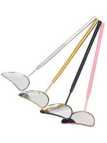1pc Round Stainless Steel Eyelash Extension Inspection Mirror - Multicolor - View 5