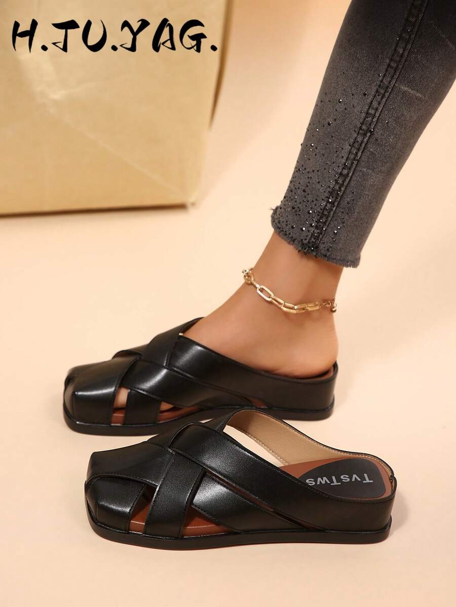 Women's Summer New Multicolor Optional Outdoor Flat Slippers, French Retro Versatile Soft Bottom Non-Slip Slippers, Holiday Essential