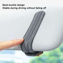 1pc Car Fashion Glasses Holder Premium Design Unisex Car Interior Sun Visor Storage Clip Fashion Glasses Storage Rack - A - View 4