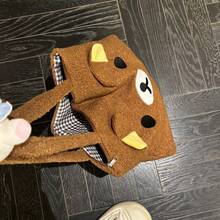 Rilakkuma Autumn/Winter Lamb Wool Easy Bear Large Capacity One Shoulder Tote Bag Cute Commuter Bag School Hot Item - Multi-color - View 2