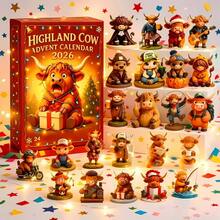 Highland Cow Advent Calendar 2026 3D Handmade Highla, New Year Gift, Birthday Gift, Christmas Gift, Halloween Gift, Perfect Gift, Gift - Multicolor - View 10