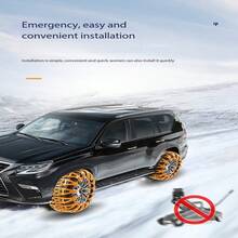 Universal Car Tire Snow Chains For Sedan And SUV, Fishbone Style Anti-Slip Snow Traction Chains With Auto-Tightening - Multiple Styles - View 11