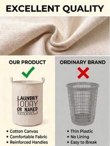 1pc Polyester Laundry Basket, Modern Letter Pattern Laundry Basket, Suitable For Home Laundry Basket, Dish Basket, Bathroom Storage Basket, Storage Basket, Foldable Laundry Basket - Beige - View 4