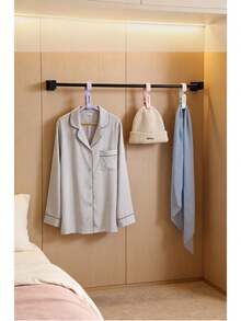 30pcs Double-Ended Long Tail Hooks Heavy Duty Multi-Purpose Storage Organization Clips Wall Mount Hanger For Kitchen Bathroom Bedroom Closet Home Decor Adhesive Hook Set - Multicolor - View 5
