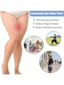 20pcs Invisible Anti-Chafing Thigh Patches, Thigh Friction Protection Patches, Transparent Protective Patches, Suitable For Women's Inner Thighs And Calves, Comfortable Protection - Multicolor - View 3