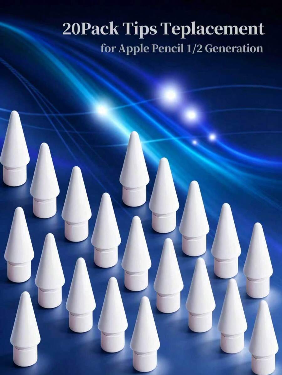 5/10/20pcs White Touch Pen Replacement Tips For Apple Pencil 1st And 2nd Generation, Spare Replacement Tips, Pen Accessories
