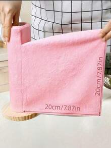 1 Roll 20pcs Reusable Microfiber Cleaning Cloths, Super Absorbent Soft Space Pattern Dishcloths, Washable And Durable, Suitable For Tableware, Countertops And Floors, Convenient Daily Home Cleaning Supplies - A - View 7