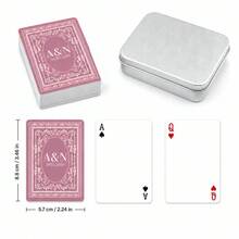 Custom Name And Date Playing Cards, Personalized Wedding Poker Deck With Card Face Design, Custom Text Card Backs For Wedding Receptions, Bridal Showers And Engagement Parties, Keepsake Game Night Gift For Couples, Newlyweds, Brides And Grooms - Multicolor - View 19