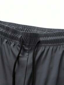 Celana Panjang Olahraga Pria Musim Panas Bahan Sutra Es Tipis Kasual Nyaman - Grey - View 7