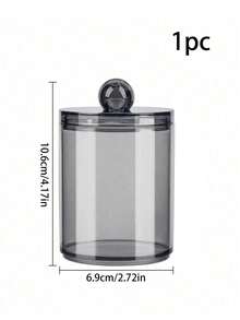 Dispenser Tempat Cotton Bud, Cocok untuk Cotton Bud dan Tusuk Gigi - Set Toples Apotek Plastik Hitam 10 Oz, Cocok untuk Penyimpanan dan Pengorganisasian Kamar Mandi, Kotak Penyimpanan Rias Wajah - Beraneka warna - View 13