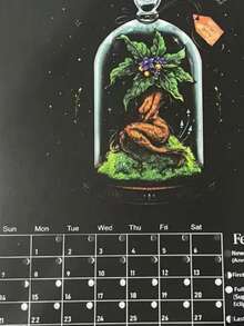 2027 Deep Forest Calendar, 2027 Lunar Calendar Colorful Ink Wash Wall Hanging Calendar, Home And Office Decoration Gift, Christmas And New Year Family Gift - Multiple Styles - View 6