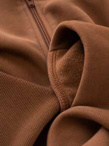 Women Two-Piece Outfits - Coffee Brown - View 4