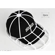 2pcs Baseball Cap Washing Rack, Washing Machine Baseball Cap Cleaning Anti-Deformation Frame, Baseball Cap Cleaning Protection Bracket, Baseball Cap Washing Frame Cage - Multicolor - View 11