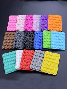 24pcs Double-Sided Suction Cup Holder, Multi-Function Silicone Suction Cup Phone Stand, Universal For Tablet And Phone Case - Multicolor - View 7