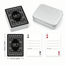 Custom Name And Date Playing Cards, Personalized Wedding Poker Deck With Card Face Design, Custom Text Card Backs For Wedding Receptions, Bridal Showers And Engagement Parties, Keepsake Game Night Gift For Couples, Newlyweds, Brides And Grooms - Multicolor - View 31