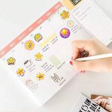 2 rol/1004 buah, Stiker Segel Amplop Perekat Bulat, Stiker Dekoratif untuk Scrapbook, Pola Motivasi/Penyemangat Ekspresi Bintang, Bahan Kolase untuk Perencana, Segel Kemasan Hadiah Natal, Dekorasi Kotak Hadiah Toples Penyimpanan - MultiWarna - View 6