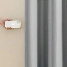 Tirai Penghalang Cahaya 100%, Tirai Jendela dengan Kantong Batang Berinsulasi Termal, Cocok untuk Kamar Tidur dan Ruang Tamu - Grey - View 8