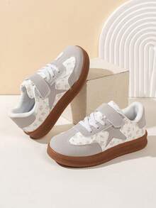Children's Casual Low-Top Training Shoes, Fashionable Popular Campus Kids' Shoes, Style - Beige - View 5