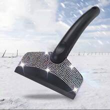 1pc Car Diamond-Inlaid Snow Shovel, Vehicle-Mounted Snow Removal Tool, Car Cleaning - A - View 8