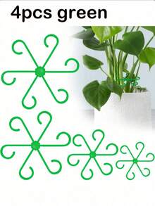 4pcs Plant Support Clips, Plant Support Fixation Clips, Sturdy Climbing Plant Stem Clips, Plastic Material, Suitable For Indoor Climbing Plants, Plant Support - A - View 13