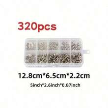 320pcs Screw And Nut Bolt Assortment Set M2 M2.5 M3 M4 M5 Metric Nut Bolt Combination Set - Multicolor - View 4
