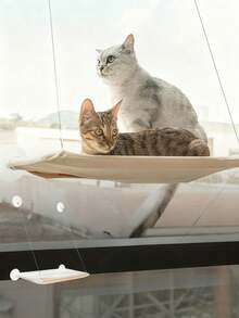 1pc Comfortable Cat Window Hammock, Easy To Install Cat Bed Cat Supplies, Provides A Relaxing Resting Place For Your Cat, Suitable For Cats Up To 15kg - one-size - View 2
