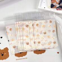 10pcs/50pcs/100pcs 8*10cm Cartoon Self-Sealing Bags, NS Cute Animal Storage Bags, Planner Card Sticker Packaging Bags, Zipper Dust-Proof Sealed Bags, Jewelry Packaging Bags - Random - View 3