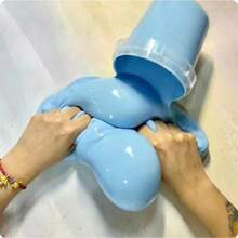 1 Pack Cute Macaron Butter Slime Bucket, Super Soft Fluffy Cloud Slime, Elastic Non-Sticky Stress Relief Squeeze Toy, ASMR Sensory Toy Suitable For Kids And Adults, Relieve Anxiety, Christmas, Halloween, New Year Gifts, Party Favors, Birthday Gifts - Multicolor - View 10