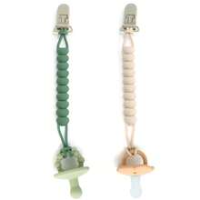 1pc Silicone Baby Bottle Strap Anti‑Lost Chain With Clip Universal Bottle Holder Lanyard For Infant Feeding - Multicolor - View 9