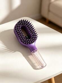 2‑In‑1 Spray Hair Brush Detangler, Built‑In Water Tank Fine Mist Spray Comb, Wet Dry Hair Detangling Brush, Portable Anti‑Overflow Hair Care Styling Tool For Curly Thick All Hair Types - Multiple Styles - View 10