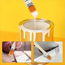 15Pcs Multi-Functional Paint Brush Set With Wooden Handle, Versatile Artist Brushes For Acrylic, Oil Painting, DIY Crafts & Dust Cleaning - Multicolor - View 3